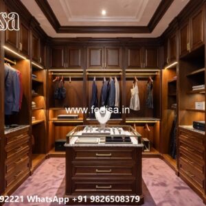 Contemporary Wardrobe Design with LED Features No-7313