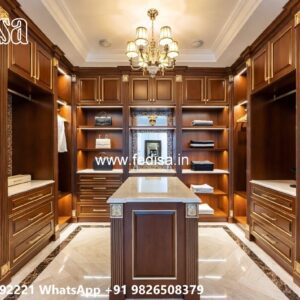 Wardrobe Design with Luxury Wooden Finish No-7317