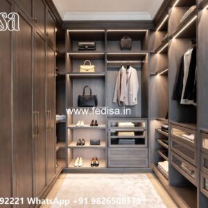 Stylish Wardrobe Design with Luxury Decor No-7330