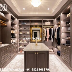 Elegant Wardrobe Design with Rich Texture No-7334