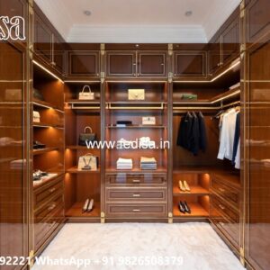Smart Wardrobe Design with Stylish Storage No-7336