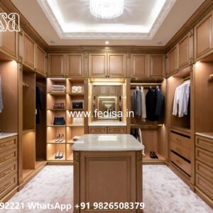 Stylish Wardrobe Design with Mirror Doors No-7354