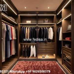 Stylish Wardrobe Design for Spacious Bedrooms No-7366