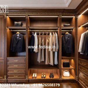Contemporary Wardrobe Design with Elegant Lines No-7380