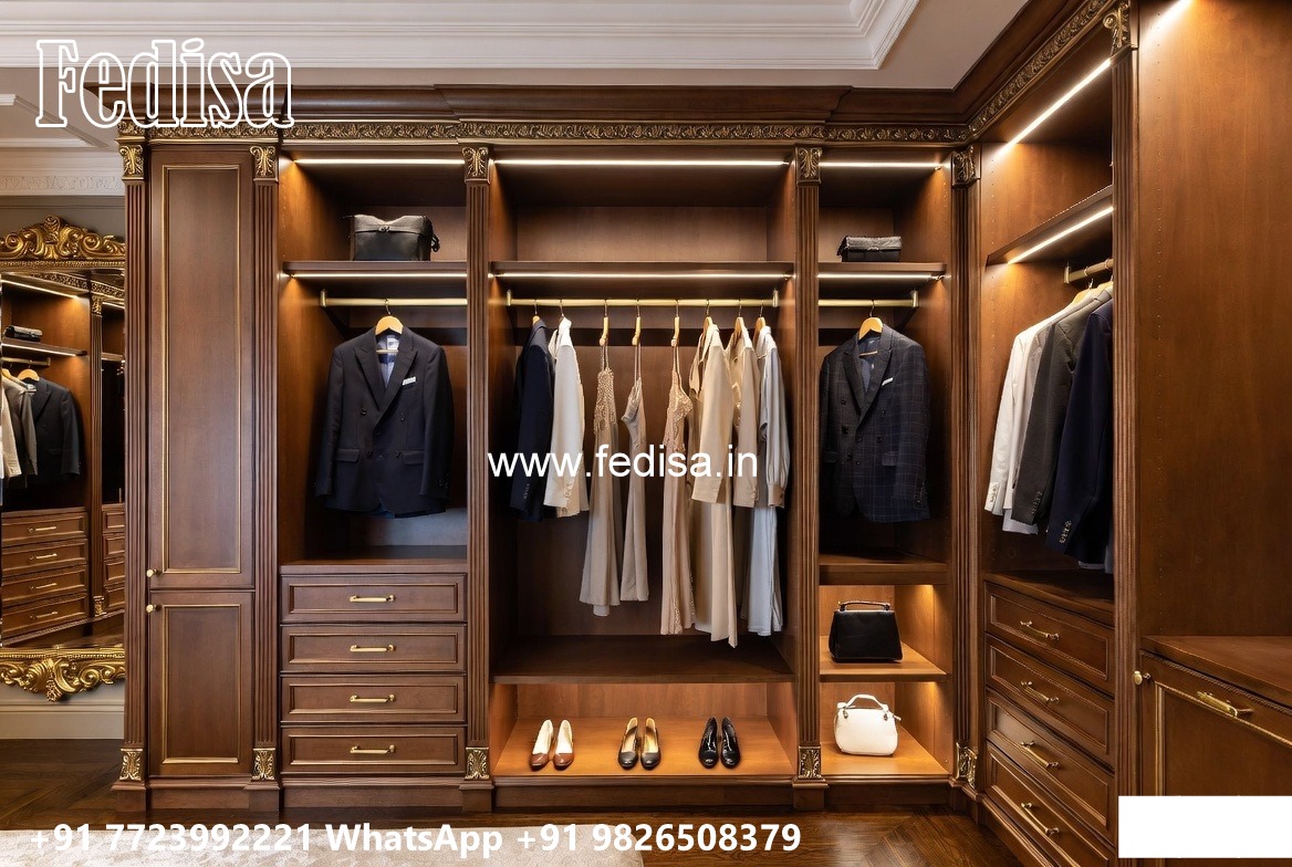 Contemporary Wardrobe Design with Elegant Lines No-7380