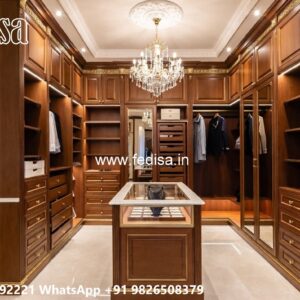 Luxury Wardrobe Design with Smart Shelving No-7386