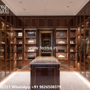 Premium Wardrobe Design with Glass Elements No-7406