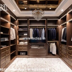 Luxury Wardrobe Design with Functional Layout No-7412