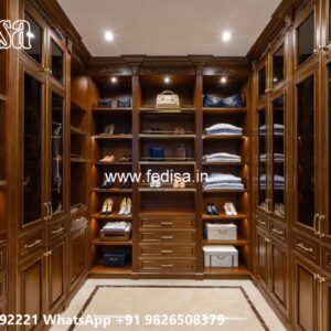 Elegant Wardrobe Design with Decorative Mirrors No-7419