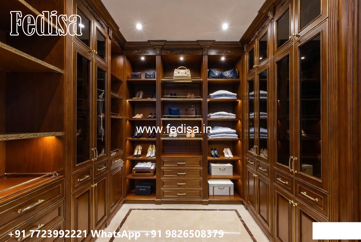 Elegant Wardrobe Design with Decorative Mirrors No-7419