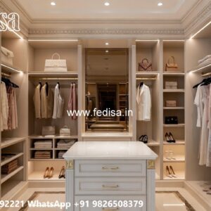 Luxury Wardrobe Design with Premium Glass Doors No-7453
