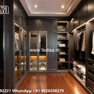 Luxury Wardrobe Design with Wooden Sophistication No-7460