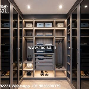 Elegant Wardrobe Design with Modern Storage Solutions No-7464