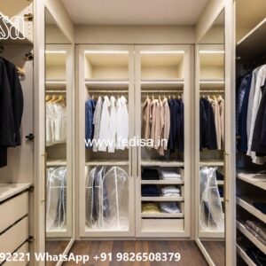 Luxury Bedroom Wardrobe Design with Smart Features No-7470