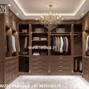 Premium Wardrobe Design with Elegant Wooden Finish No-7474