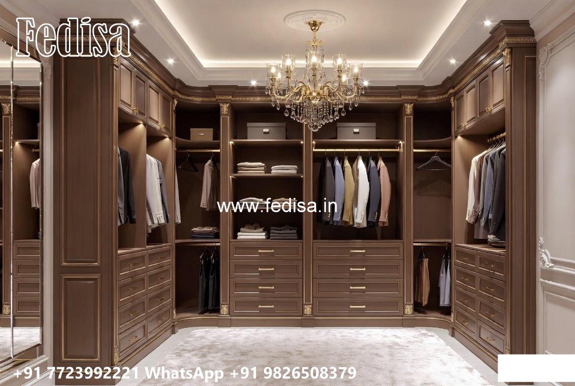 Premium Wardrobe Design with Elegant Wooden Finish No-7474