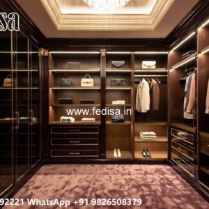 Stylish Wardrobe Design with Contemporary Storage No-7476