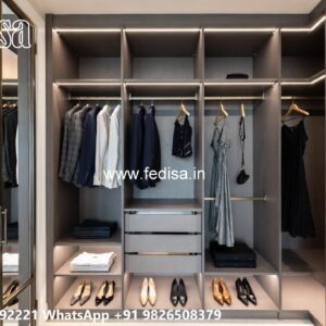 Elegant Wooden Wardrobe Design for Modern Homes No-7487