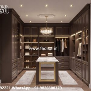 Classic Wardrobe Design with Mirror Doors No-7801