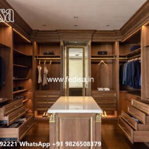 Classic Wardrobe Design with Decorative Panels No-7811