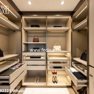 Elegant Wooden Wardrobe Design Concepts No-7819