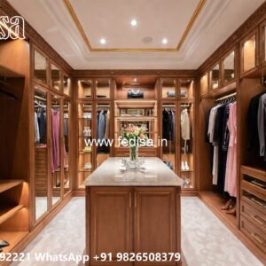 Classic Wardrobe Design with Carved Doors No-7824