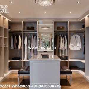Classic Wardrobe Design with Premium Wood No-7838