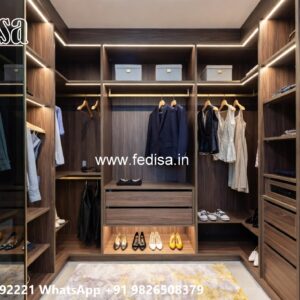 Classic Wardrobe Design with Elegant Storage No-7847