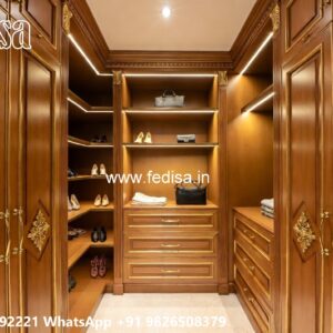 Classic Wardrobe Design for Spacious Bedrooms No-7855