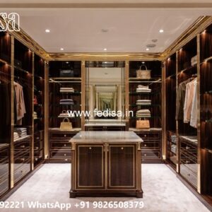 Traditional Wardrobe Design with Custom Features No-7874