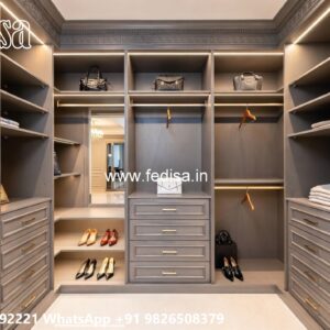 Elegant Wardrobe Design with Antique Style No-7907