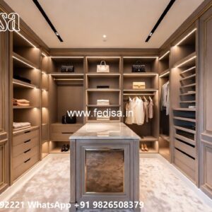 Traditional Wardrobe Design with Elegant Storage No-7916