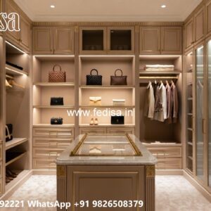 Traditional Wooden Wardrobe with Elegant Touch No-7931