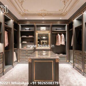 Traditional Wardrobe Design with Royal Style No-7936
