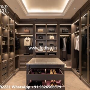 Wooden Closet Design with Elegant Craftsmanship No-7938