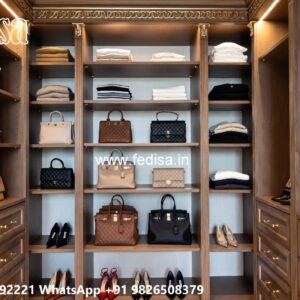 Classic Wooden Wardrobe with Mirror Beauty No-7957