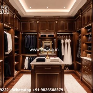Traditional Closet Design with Artistic Finish No-7999