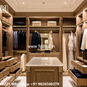 Premium Wooden Wardrobe with Artistic Details No-8011