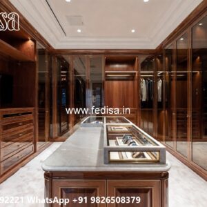 Traditional Wardrobe Design with Elegant Mirrors No-8012