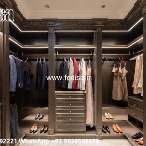 Vintage Luxury Wardrobe with Artistic Touch No-8019
