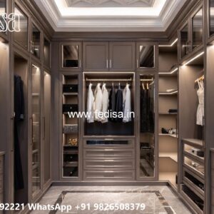 Premium Classic Closet with Wooden Finish No-8024
