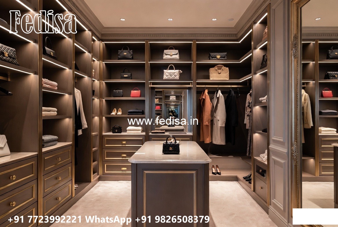 Traditional Closet Design with Elegant Texture No-8034