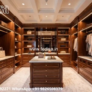 Luxury Wardrobe Design with Decorative Panels No-8055