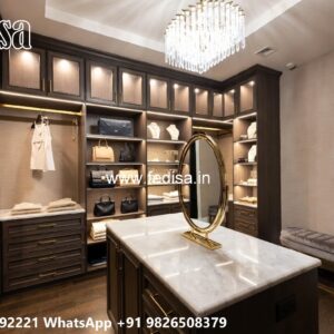 Elegant Wardrobe Design with Premium Wood Beauty No-8057