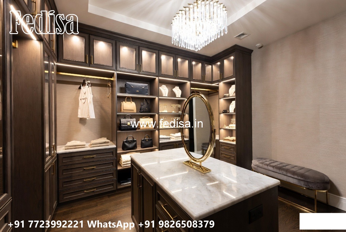 Elegant Wardrobe Design with Premium Wood Beauty No-8057