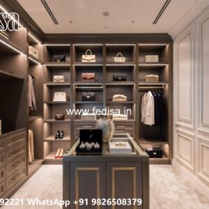 Timeless Wooden Wardrobe with Artistic Finish No-8073