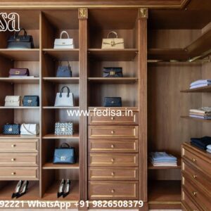 Classic Wardrobe Design with Wooden Sophistication No-8081