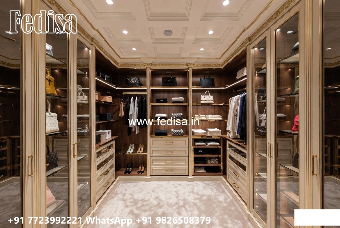 Elegant Wooden Wardrobe Design for Master Bedrooms No-8095