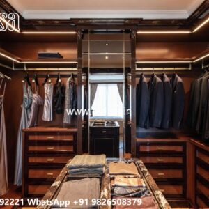 Stylish Wardrobe Design with Smart Storage Solutions No-8100