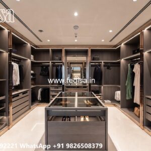 Beautiful Wardrobe Design with Mirror Finish No-8104